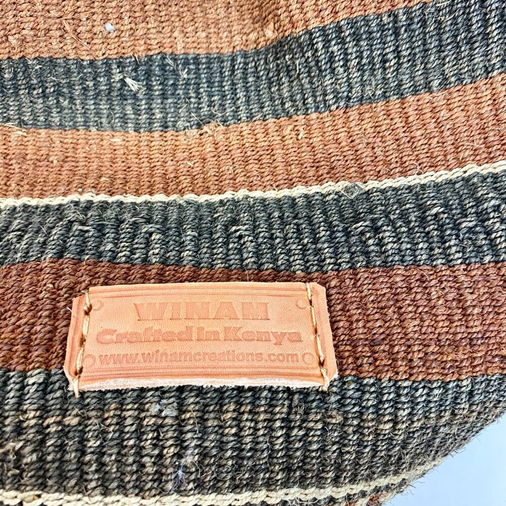 NWOT Kenyan Baobab Suede Leather Backpack Large - Picture 2 of 5